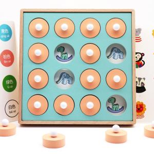 Quality Montessori 3D Unisex Memory Match Puzzle Game Chess Toy wholesale