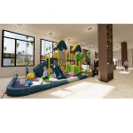Large Galvanized Steel Anti Crack Outdoor Plastic Slide Amusement Park