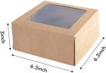 Valentines Day Cookie Gift Bakery Kraft Paper Cupcake Boxes