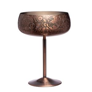 Quality Home Restaurants Stainless Steel Wine Glass Painting Martini Glasses For Cocktails wholesale