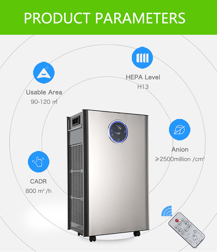 HOMEFISH Plasma Sterilizer Commercial Air Purifier UV Sterilization HEPA 13 Filter