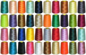 Quality 20/3 40/2 60/3 100 Spun Polyester Sewing Thread Colors 5000 yards 8000m 10000 Meter wholesale