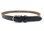 Handcraft Ladies Cow Leather Belts Hollow Holes With Zinc Alloy Pin Buckle
