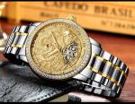KINYUED watches men wrist Automatic Mechanical Movement stainless steel band