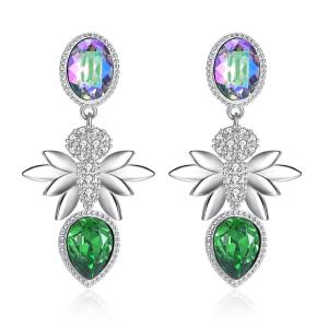 Quality Diamond Gift Sterling Silver Jewelry Earrings wholesale