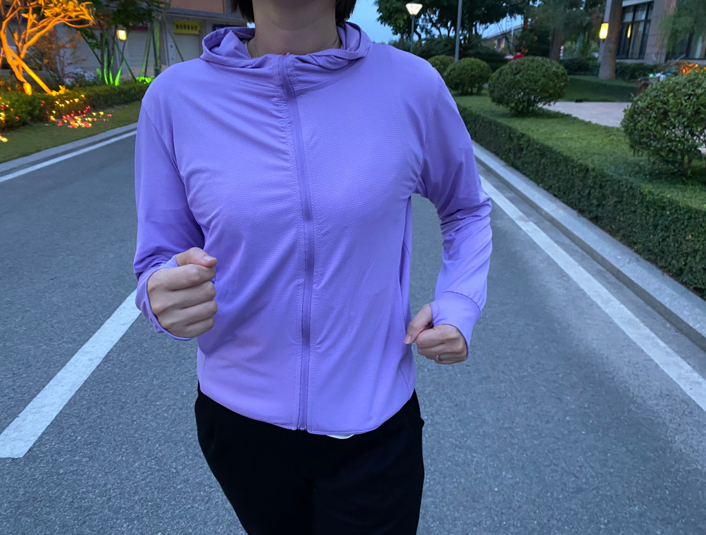 Casual 88% Polyester 4 Way Spandex Ladies Active Jacket For Autumn