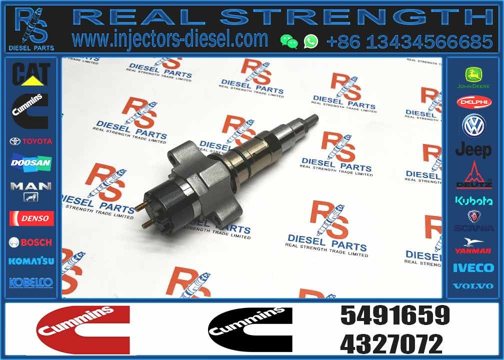 Common Rail Injector Fuel Injector 5491659 4327072 4359204 4307414 For QSL Excavator QSL9.3 ISCE Engine 6L
