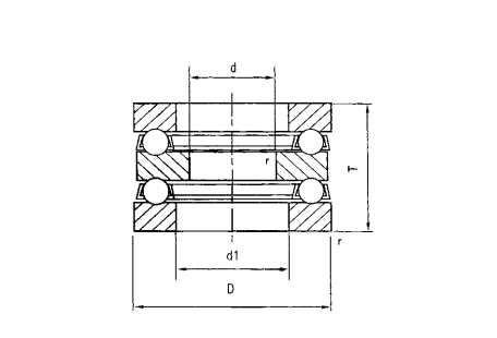 Dynamic Load of 27800N High Precision Ball Thrust Bearing 52205 for Retail at Affordable