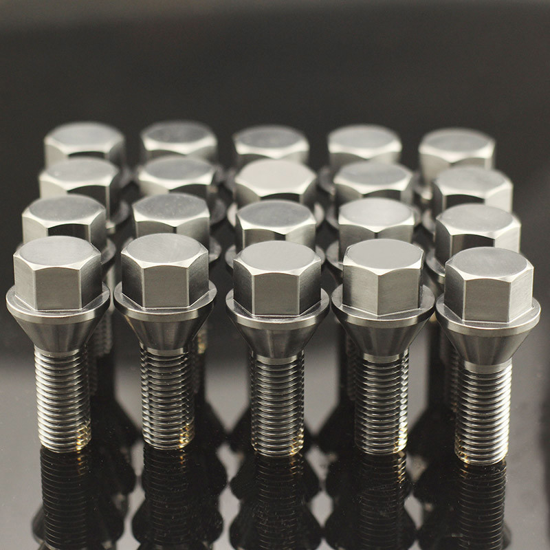 Black Titanium GR5 Car Wheel Bolts 4 Wheel Upgrade Kits M12x1.5 For BMW E Chassis