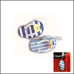 Quality Customed promotional Eco pvc slippers tavel luggage bag tag lable printed logo wholesale