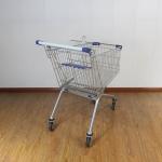 125L Retail Galvanized European Market Supermarket Shopping Trolley