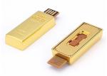 USB Factory supply 16G 3.0 metal material gold bar USB with customized logo show