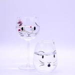 Cat Shaped 400ml Crystal Balloon 14 Oz Wine Glasses