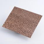 304 201 Hammered Stainless Steel Sheet Metal 2B Finish PVD Rose Gold Color