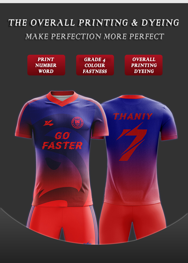 Quantity customized OEM ODM soccer set Boys and girls kids men long and short sleeve jersey football games training team uniform