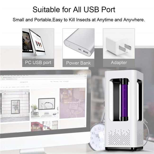 Electric Mosquito Insect Zapper Killer Trap Lamp USB UV LED Light Electric Mosquito Killer lamp at wholesale price
