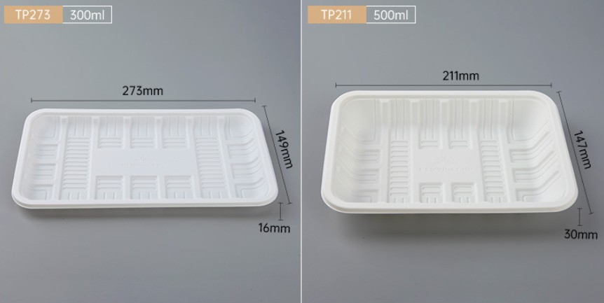 52g Degradable cornstarch disposable plates For Fresh Fruit And Vegetable Tray