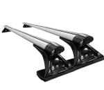 Universal Lockable Crossbar For Luggage Roof Rack Black Metal