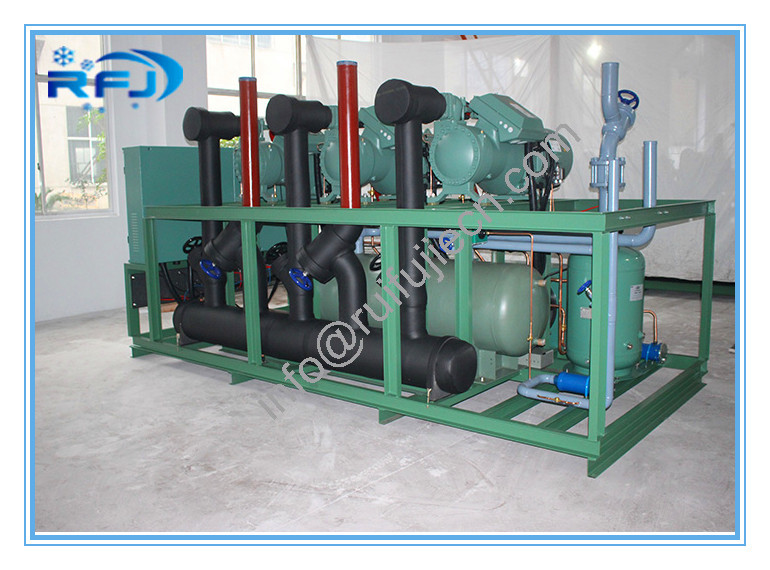 Single Screw Type Compressor Refrigeration Condensing Units / Refrigerator Cooling Unit