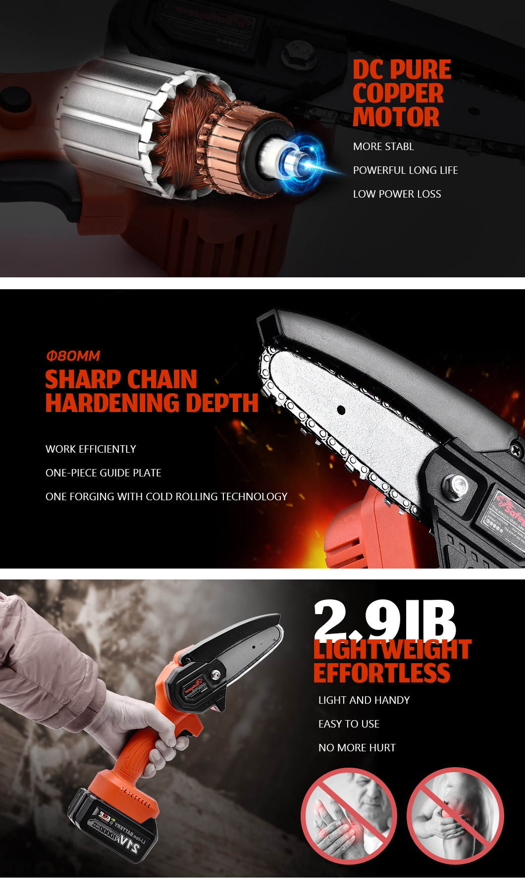 21V Wood Tile Battery Powered Circular Saw Cordless Saw Tools 1300mAH Lithium Battery