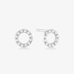 18K Gold Plated 925 Sterling Silver Classic Stud Earrings for Girls Fashion