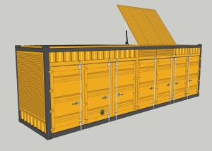 Quality 13M2 Frame Box Shipping Container Equipment 20GP IP54 wholesale