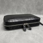 Authentic Real Crocodile Belly Skin Zipper Closure Male Clutch Purse Genuine