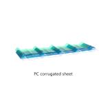 Greenhouse Corrugated Polycarbonate Sheets Coloured Plastic Roofing Sheets