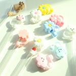 Wholesale FULL Silicone Non Toxic PVC Free BPA Free Silicone Straw Topper Cloud