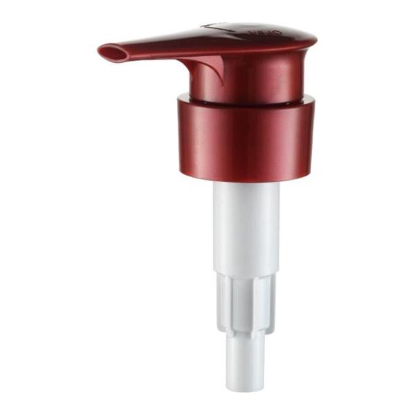 Customized Logo Acceptable Wine Red Big Dispenser Pump Sprayer for Shampoo and