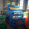 Buy cheap Double layer color steel galvanized roofing sheet roll forming machine from wholesalers
