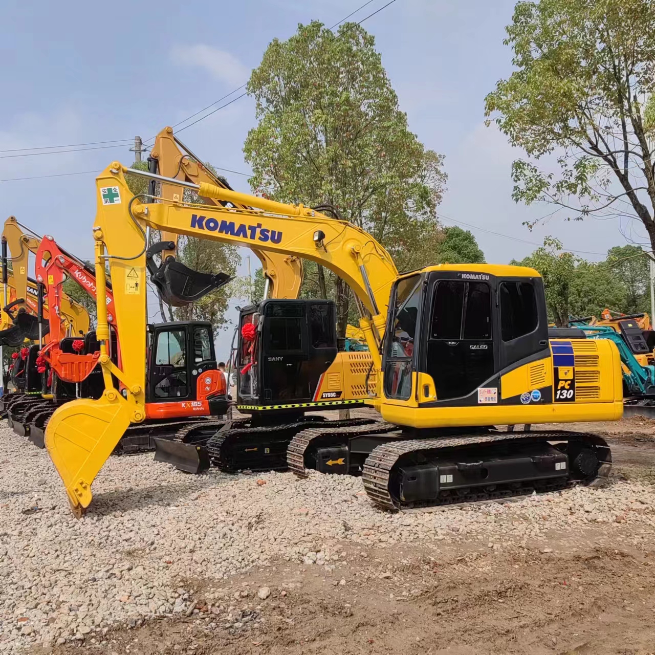 Crawler Excavator Komatsu PC130-7 Second Hand Japanese Engine PC130