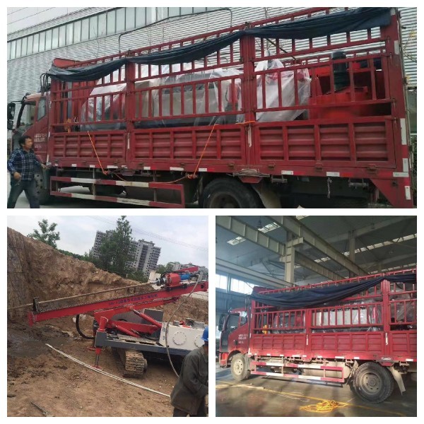 (55+11)kW Good Mobility Crawler Type Anchor Drilling Rig for Deep Foundation Pit Slope anchoring in Kyrgyzstan product Packing