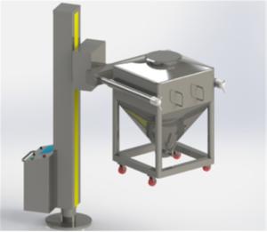 Quality 500kg / Batch Post Hopper Lifter Industrial Lifting Equipment wholesale