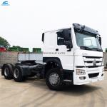 50 Tons Used Howo Dump Truck , Used Flatbed Trucks Prime Mover Truck Head