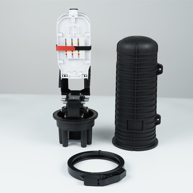 FTTH FTTX Fiber Optic Equipment IP68 Dome Type Splice Closure Box 4-144 Vertical Connector