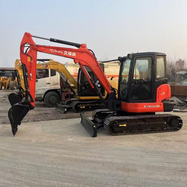 Used 6 Ton Kubota Crawler Excavator Kx165 Second Hand 0.24m3 Bucket Capacity