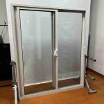 Garage Garden Soundproof Glass Doors Interior Cusotm Size Aluminum Frame Sliding
