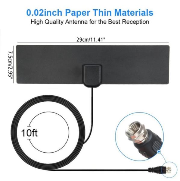 Amplifier Indoor Digital TV Antenna , Indoor Television Aerials F Male