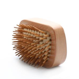 Quality Customized Logo Wood Mini Travel Size Hair Brush For Massage Eco Friendly wholesale