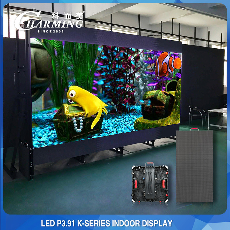 P3.91 Indoor Led Video Wall Display 500*500mm Die Casting Aluminum