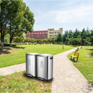 Quality Recycle 410 Stainless Steel 100 Liter Trash Can wholesale