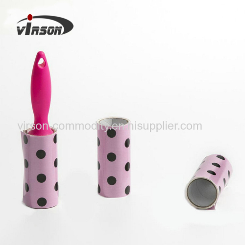 Adhesive Lint Remover Roller with spiral Cut paper