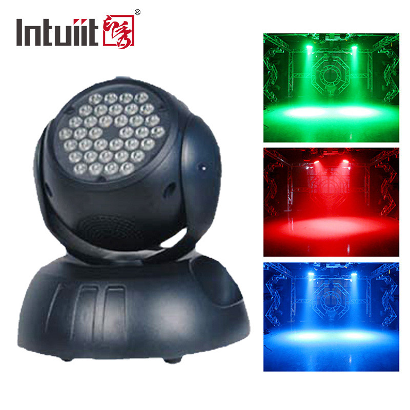DMX512 Stage LED Effect Light 36x3W RGB 4 In 1 Moving Head Zoom Wash