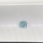 0.89ct CVD Lab Grown Blue Diamonds IGI Certified Fancy Asscher Cut