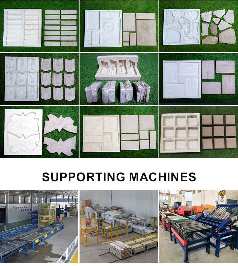 Decorative Cultured Veneer Stone And Brick Rubber Molds For Artificial Stone Molds