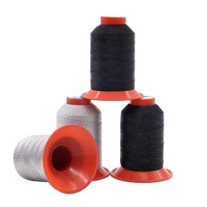 Quality Kangfa 150D/3 Antistatic Silver Conductive Thread for Sewing Shoes and 100% Polyester wholesale