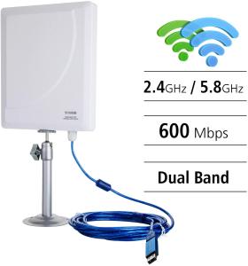 Quality 5GHz Dual Band Outdoor Wifi Antenna , FCC Wifi Network Booster Antenna wholesale