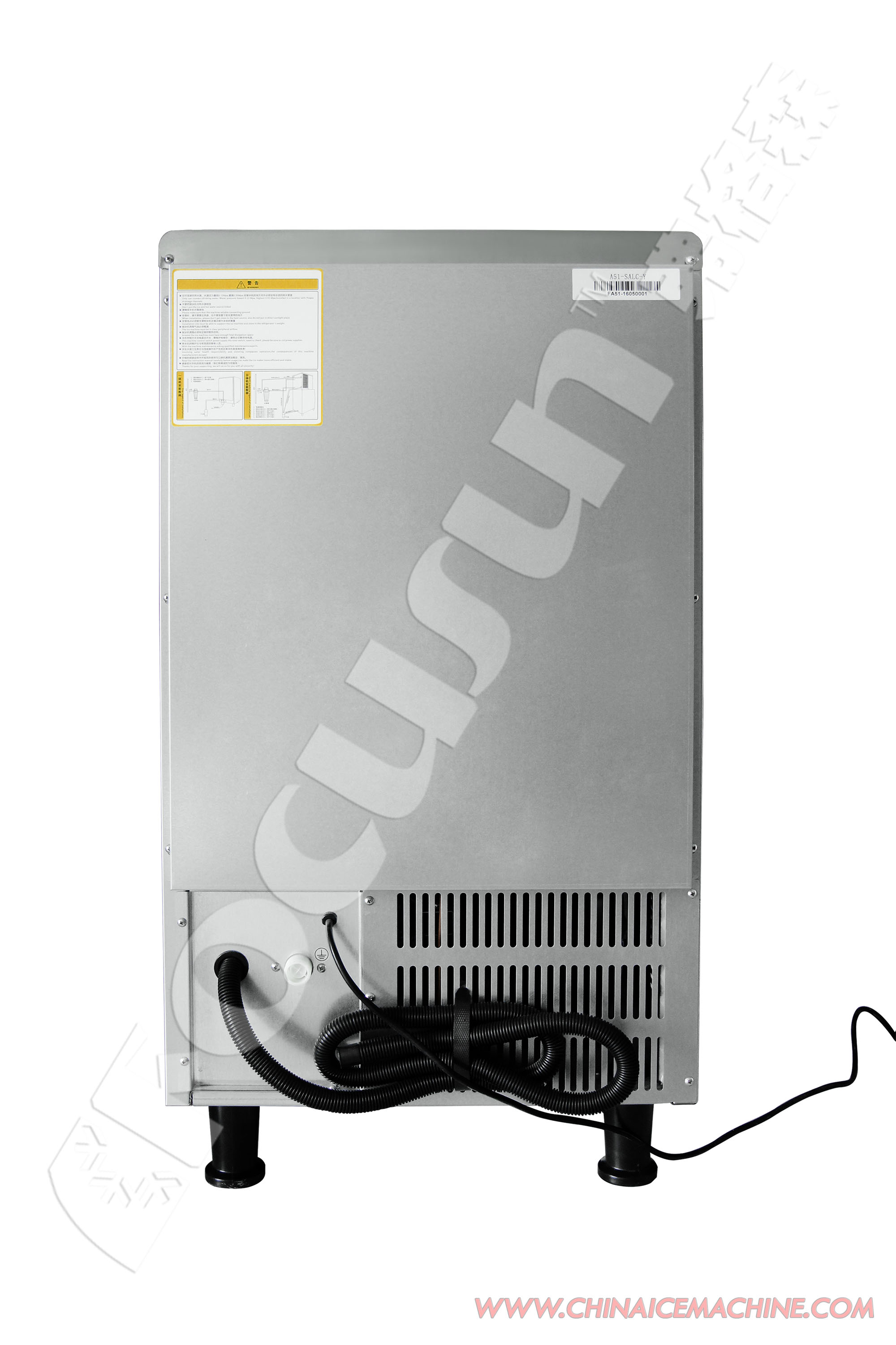 Commercial Cube Ice Maker Machine with Transparent Design and Automatic Operation