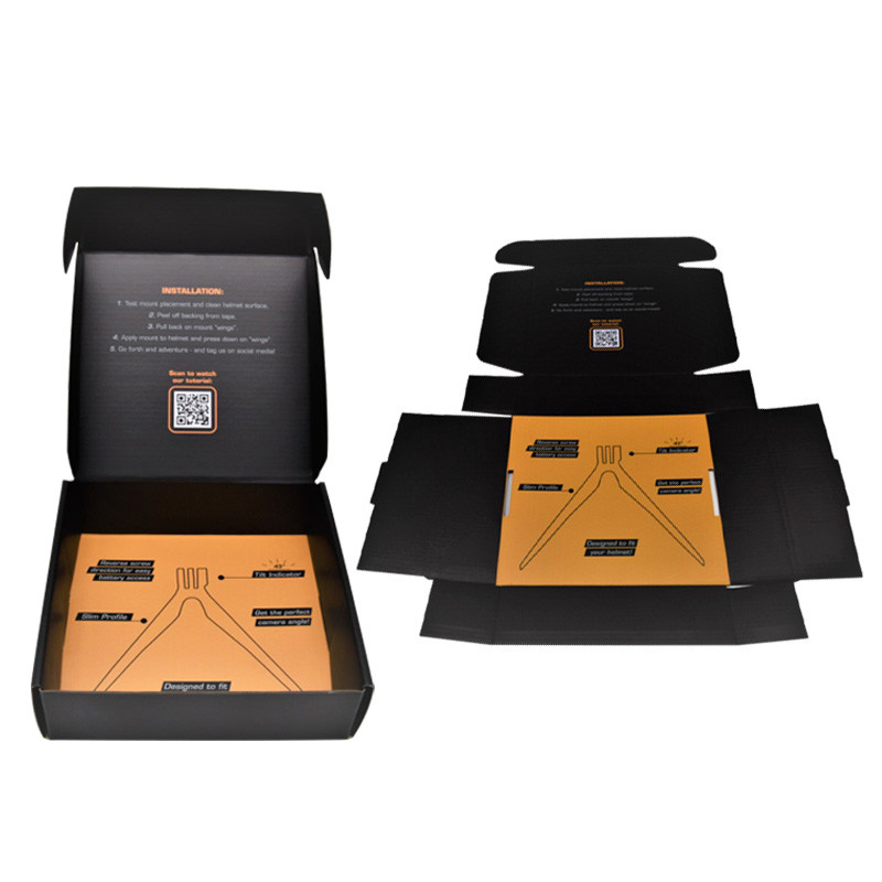 Collapsible Cardboard Corrugated Mailer Boxes Shipping For Helmet Spare Parts